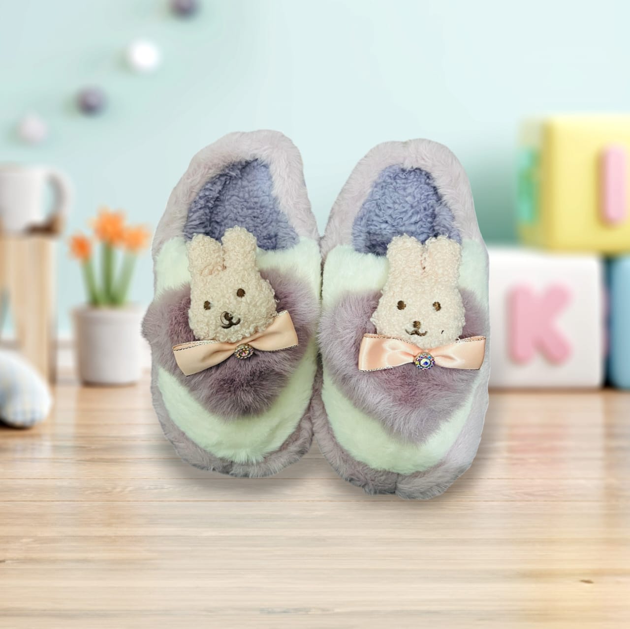 Bunny winter slippers