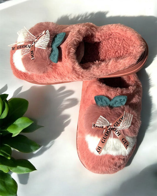 Fluffy Pink Slippers for Women – Ultra Soft & Stylish Comfort