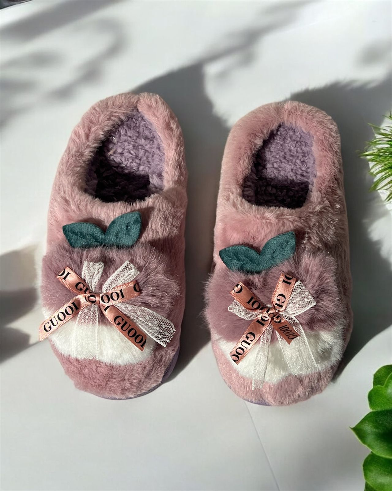 Fluffy light pink Slippers for Women – Ultra Soft & Stylish Comfort